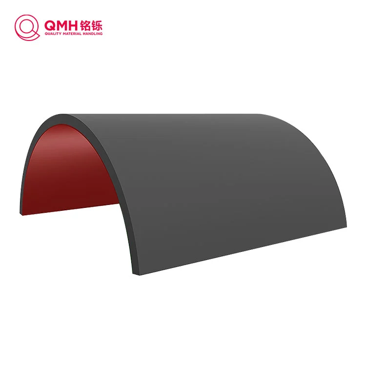 Where is the flat pulley lagging rubber coating used?